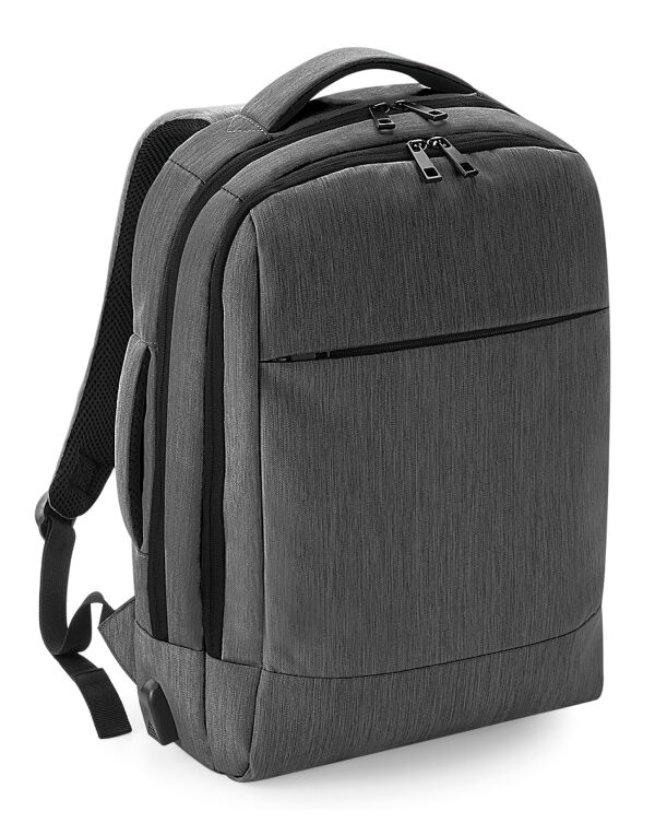 QD990 Granite Marl Q-Tech Charge Convertible Backpack