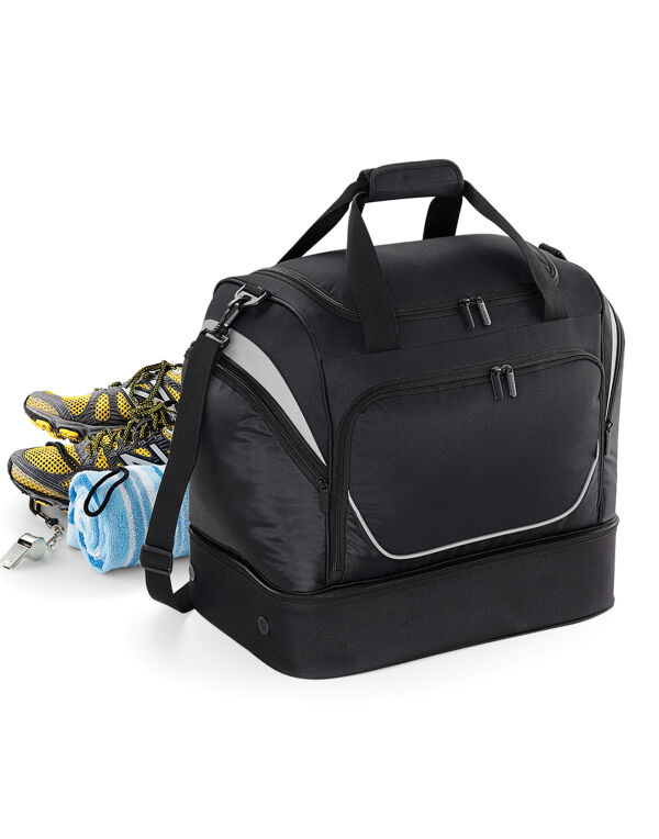 QS285 Quadra Pro Team Hardbase Holdall Black/Light Grey