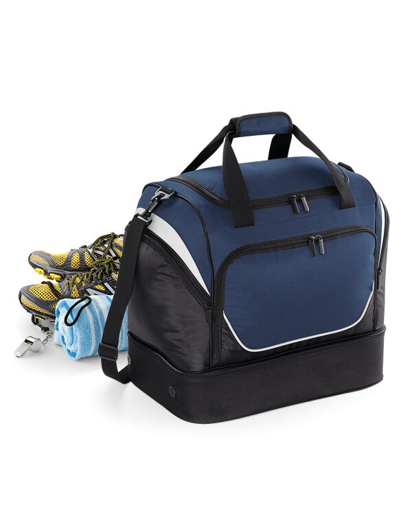 QS285 French Navy/Black/White Pro Team Hardbase Holdall QS285 French Navy/Black/White Pro Team Hardbase Holdall