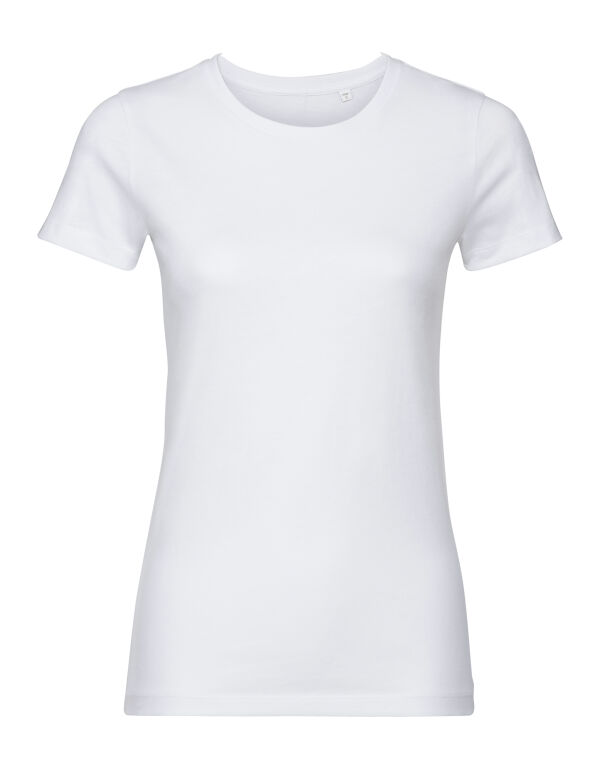 R108F Russell Pure Organic Ladies’ T White