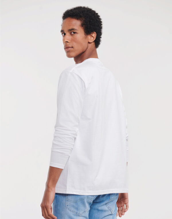 R180L Russell Classic Long Sleeve T White