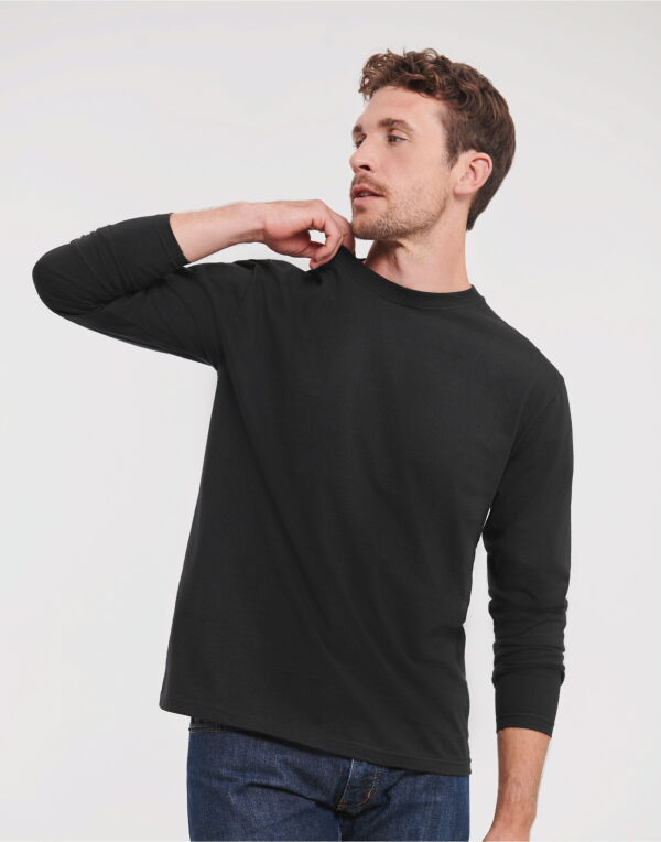 R180L Russell Classic Long Sleeve T Black