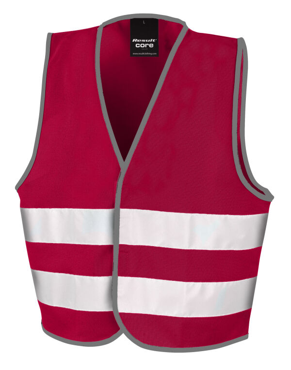 R200JEV Burgundy Junior Enhanced Visibility Vest