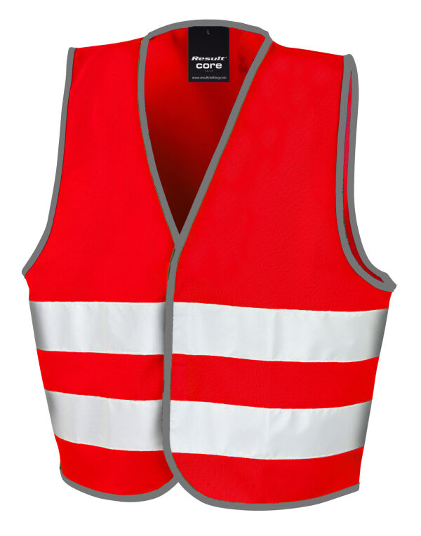 R200JEV Result Safeguard Junior Enhanced Visibility Vest Red