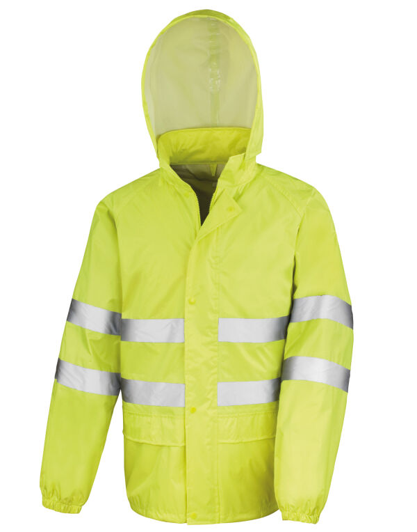 R216X Result Safeguard Hi-Vis Waterproof Suit Fluro Yellow