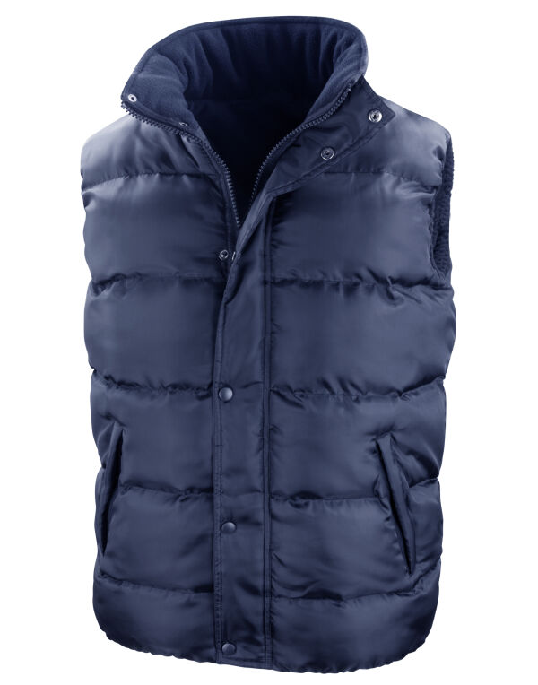 R223X Result Core Nova Lux Padded Hooded Gilet Navy