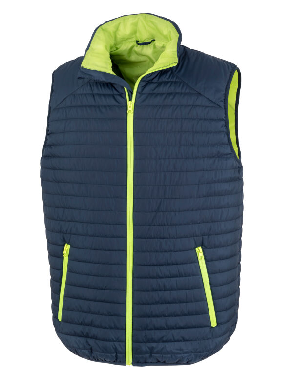 R239X Result Recycled Thermoquilt Gilet Navy/Lime