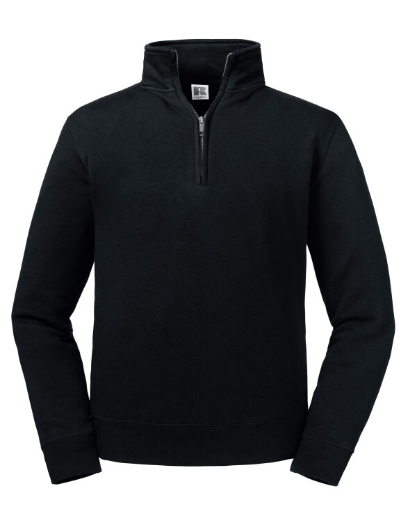 R270M Russell Authentic 1/4 Zip Sweat Black