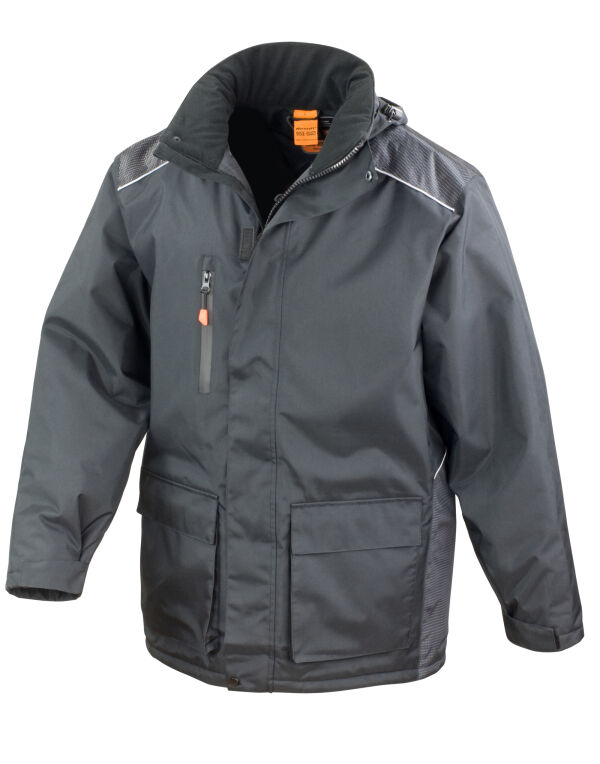 R305X WORK-GUARD by Result Vostex Long Coat Black