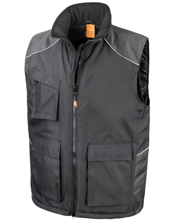 R306X WORK-GUARD by Result Vostex Bodywarmer Black