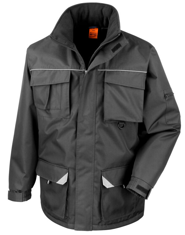 R301X WORK-GUARD by Result Sabre Long Coat Black