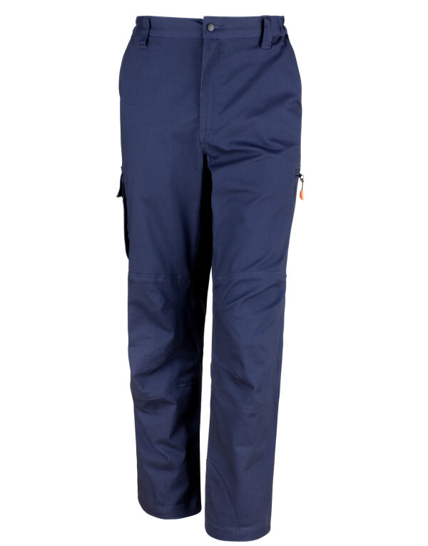 R303XL WORK-GUARD by Result Sabre Stretch Trousers (Long) Navy