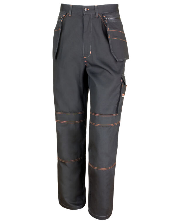 R323X WORK-GUARD by Result Lite X-Over Holster Trousers Black