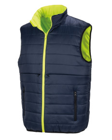 R332X Result Safeguard Reversible Safety Gilet Fluorescent Yellow/Navy