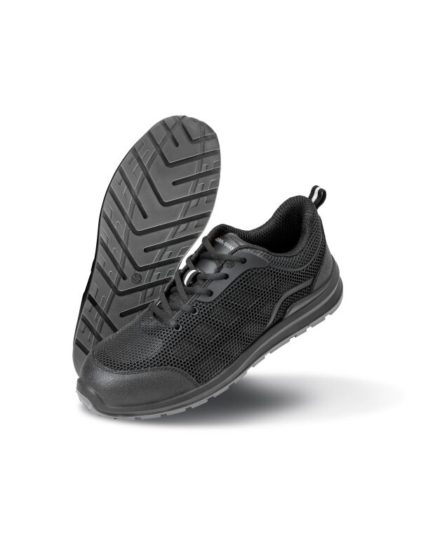 R456X WORK-GUARD by Result Unisex All Black Safety Trainer Black