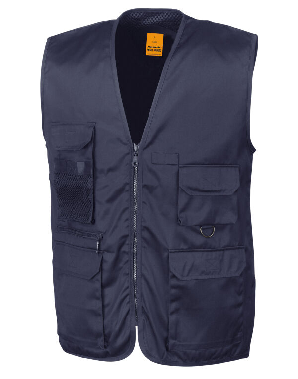 R45X WORK-GUARD by Result Safari Waistcoat Midnight Navy