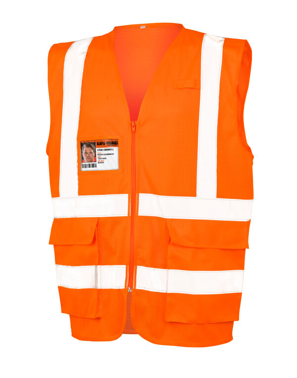 R479X Result Safeguard Executive Cool Mesh Safety Vest Fluoresent Orange