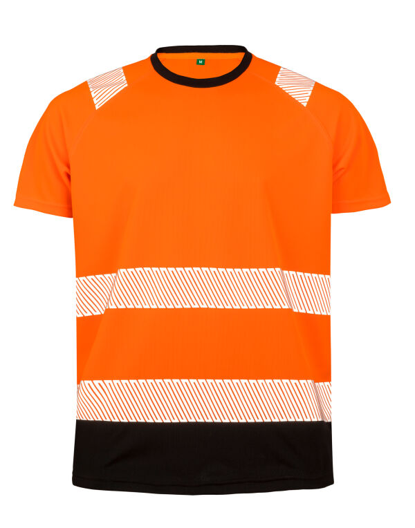 R502X Result Recycled Recycled Safety T-Shirt Fluoresent Orange