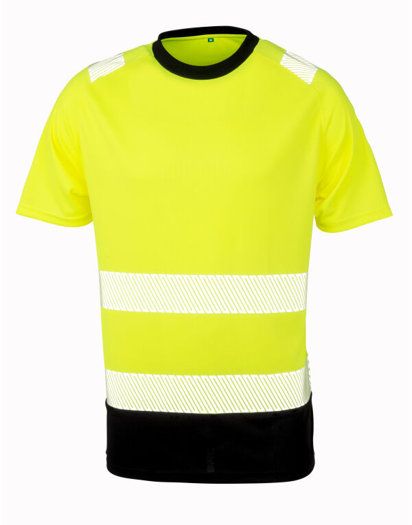 R502X Result Recycled Recycled Safety T-Shirt Fluoresent Yellow