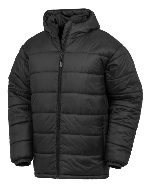 R910X Result Recycled Recycled Hooded Padded Parka Black