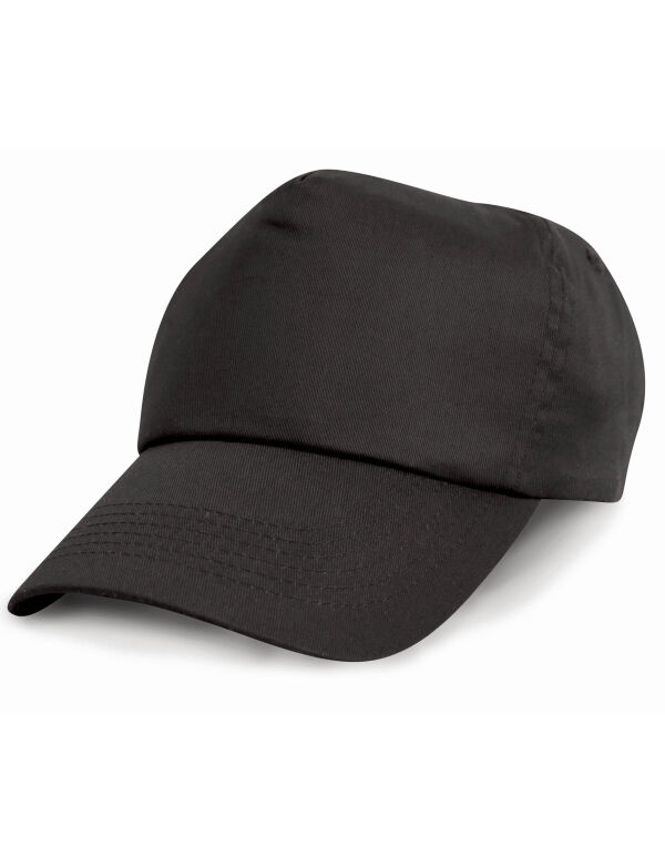 RC05J Result Headwear Children’s Cotton Cap Black