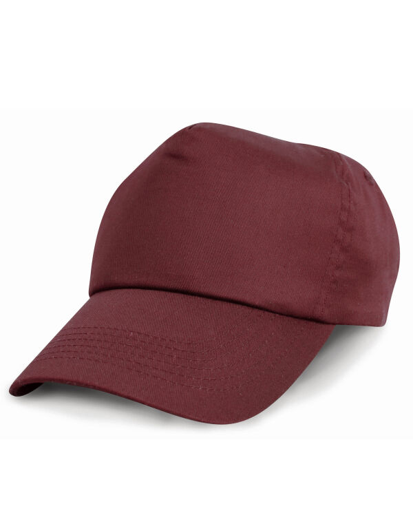 RC05J Result Headwear Children’s Cotton Cap Burgundy