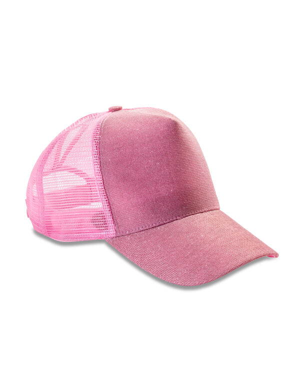 RC090X Result Headwear New York Sparkle Cap Baby Pink RC090X Result Headwear New York Sparkle Cap Baby Pink