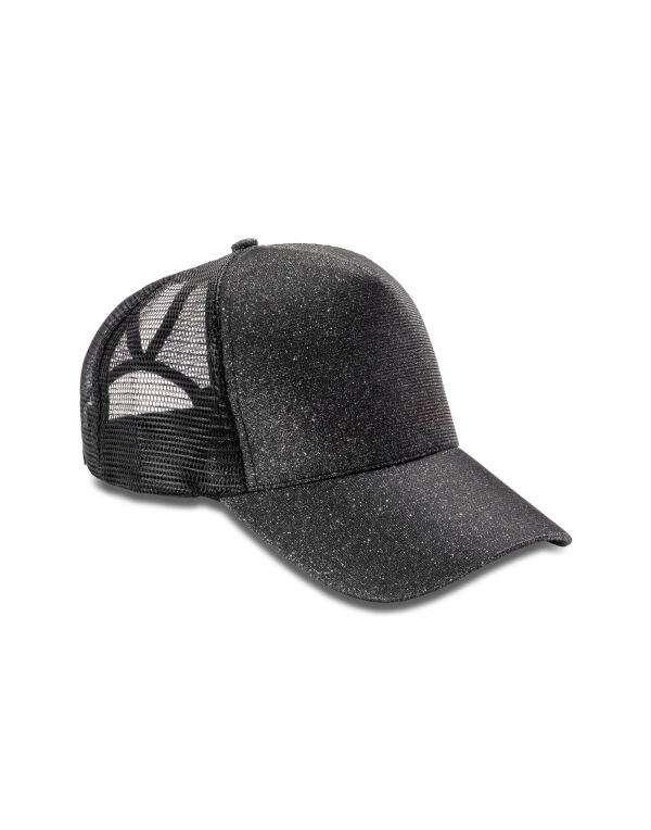 RC090X Result Headwear New York Sparkle Cap Black
