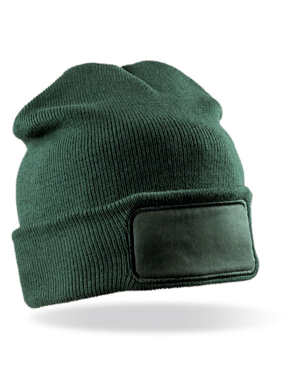 RC027X Bottle Green Double Knit Printers Beanie RC027X Bottle Green Double Knit Printers Beanie