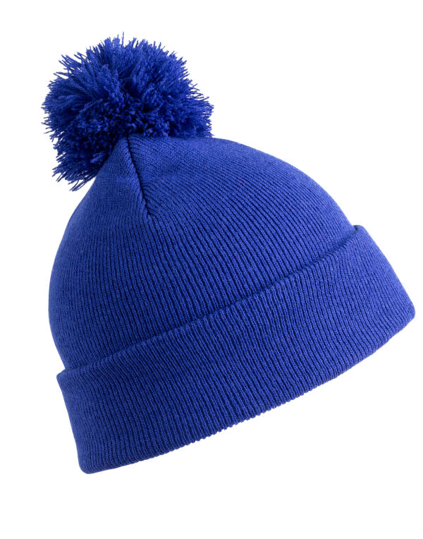 RC028J Result Winter Essentials Junior Pom Pom Beanie Royal Blue RC028J Result Winter Essentials Junior Pom Pom Beanie Royal Blue