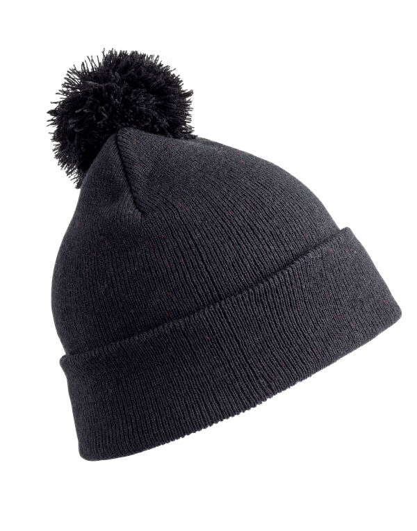 RC028X Result Winter Essentials Pom Pom Beanie Black RC028X Result Winter Essentials Pom Pom Beanie Black