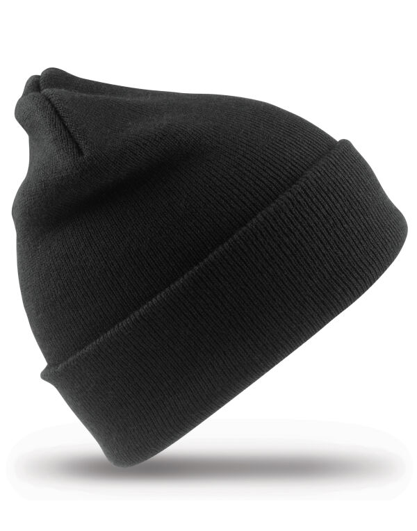 RC29J Result Winter Essentials Junior Woolly Ski Hat Black