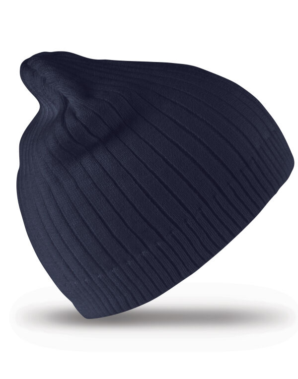 RC74 Result Winter Essentials Double Knit Cotton Beanie Hat Navy
