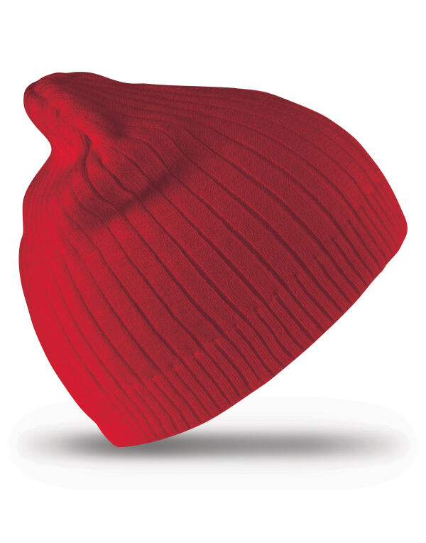 RC74 Result Winter Essentials Double Knit Cotton Beanie Hat Red