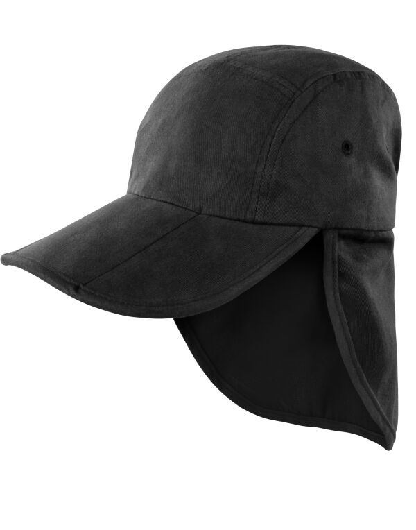 RC76A Result Headwear Fold Up Legionnaire Hat Black RC76A Result Headwear Fold Up Legionnaire Hat Black