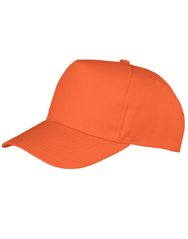 RC84X Result Core Boston 5-Panel Printers Cap Orange