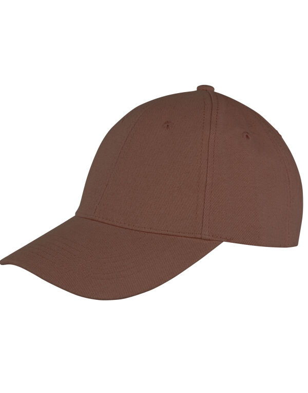 RC81X Result Core Memphis 6 Panel Brushed Cotton Cap Chocolate