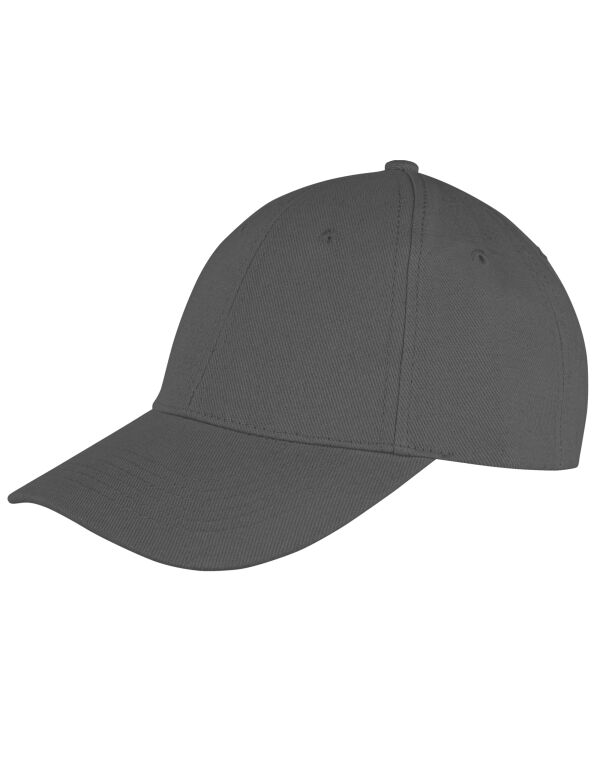 RC81X Result Core Memphis 6 Panel Brushed Cotton Cap Charcoal