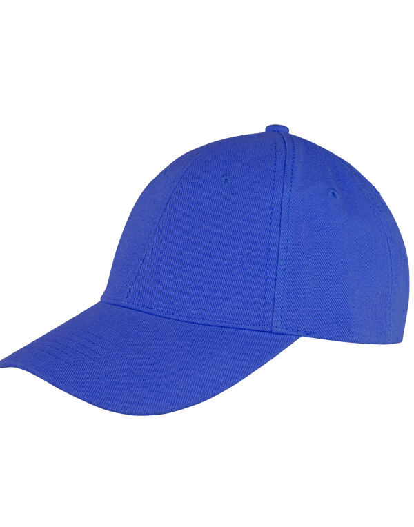RC81X Result Core Memphis 6 Panel Brushed Cotton Cap Azure Blue