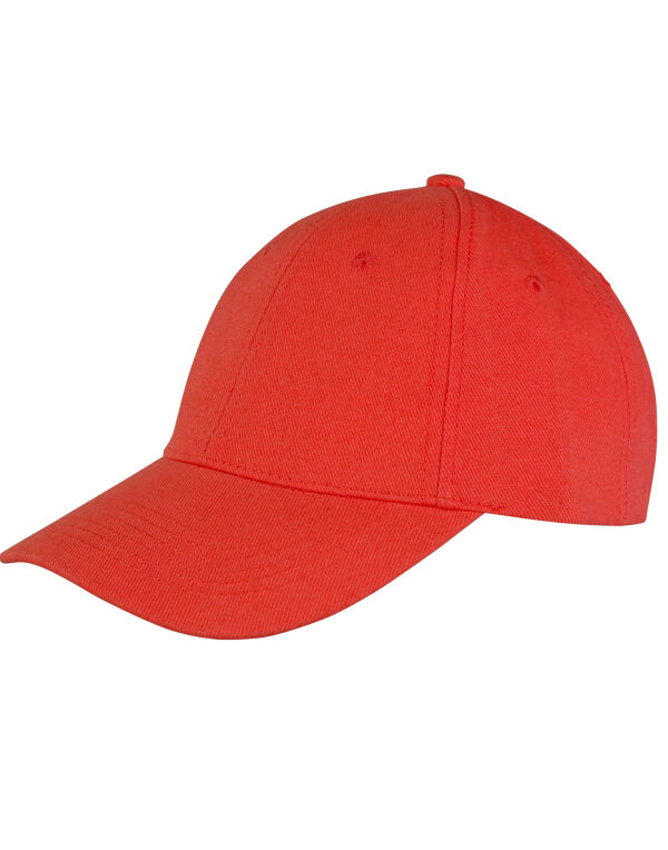 RC81X Result Core Memphis 6 Panel Brushed Cotton Cap Red