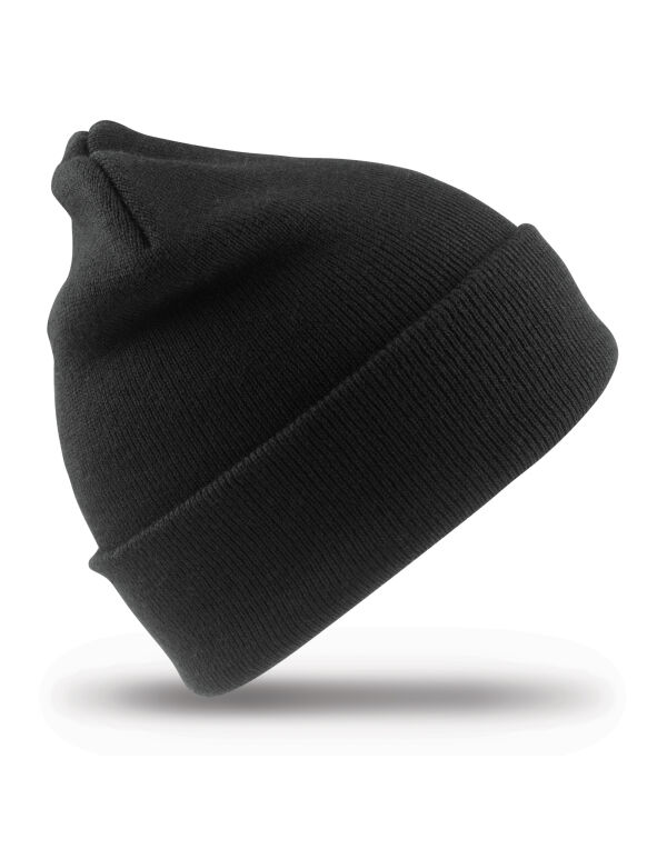 RC929X Result Recycled Recycled Woolly Ski Hat Black RC929X Result Recycled Recycled Woolly Ski Hat Black