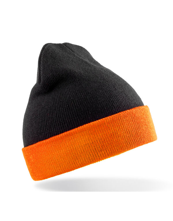 RC930X Result Recycled Recycled Black Compass Beanie Black/Orange