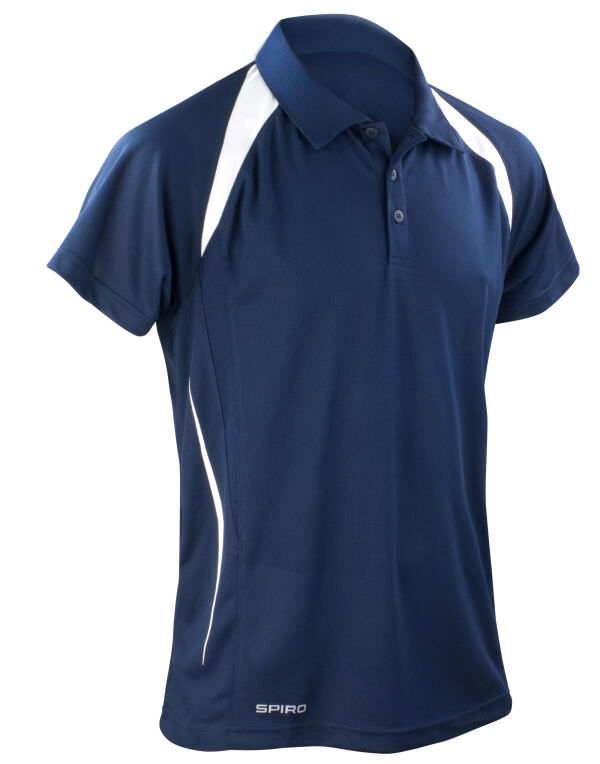 S177M Spiro Men’s Team Spirit Polo Shirt Navy/White