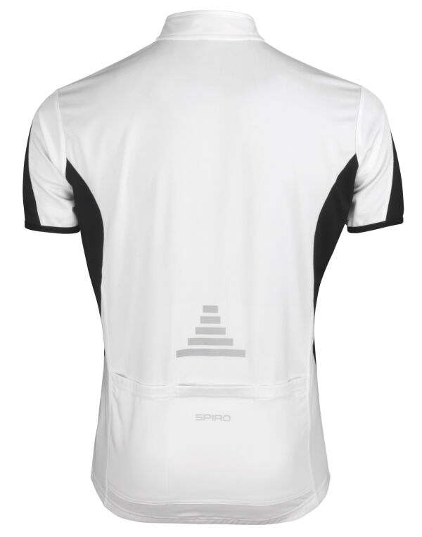 S188M Spiro Men’s Bikewear Full Zip Performance Top White/Black S188M Spiro Men’s Bikewear Full Zip Performance Top White/Black