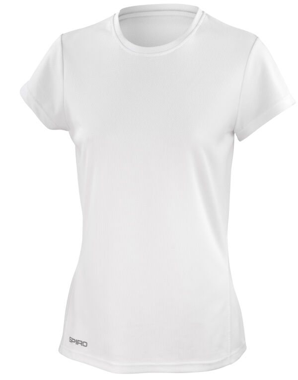 S253F Spiro Ladies’ Quick Dry S/Sleeve T White