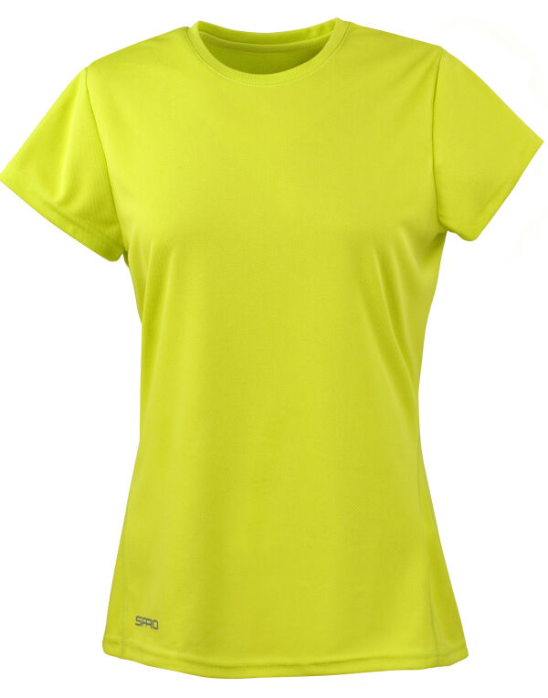 S253F Spiro Ladies’ Quick Dry S/Sleeve T Lime