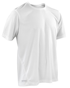 S253M Spiro Men’s Quick Dry Short Sleeve T-Shirt White