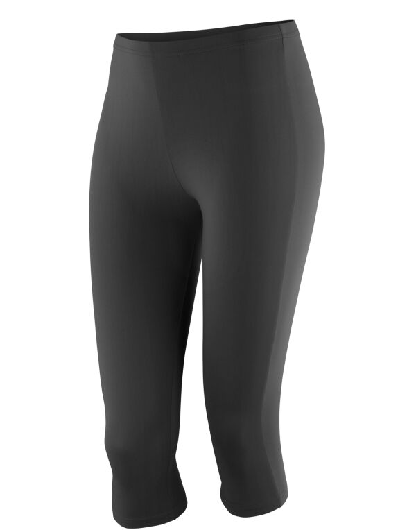 S284F Spiro Impact Women’s Impact Softex Capri Pants Black