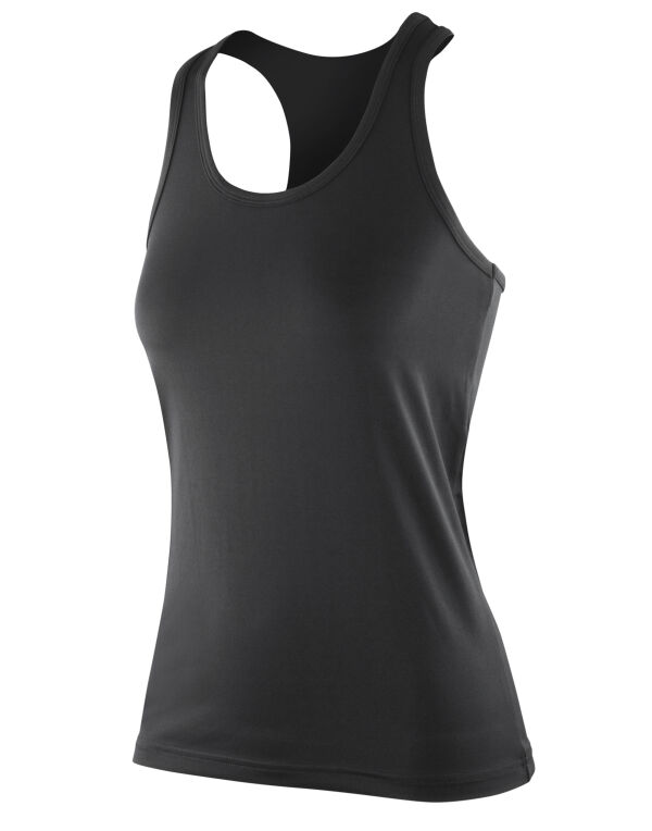 S281F Spiro Impact Impact Women’s Softex Fitness Top Black