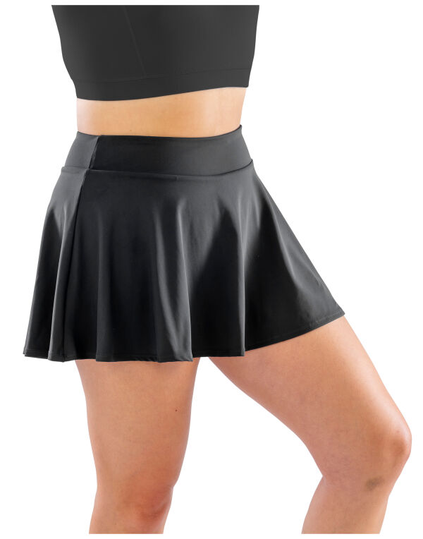 S797F Spiro Ladies Fitness Skort Black